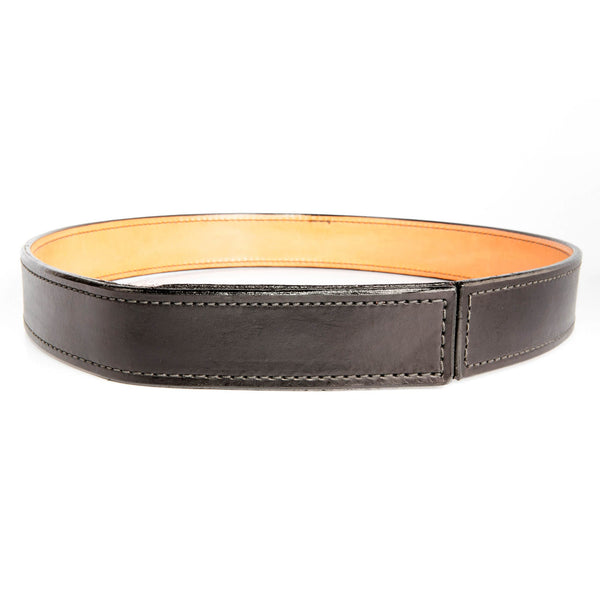 No-Buckle Dual-Layer Bullhide Gun Belt