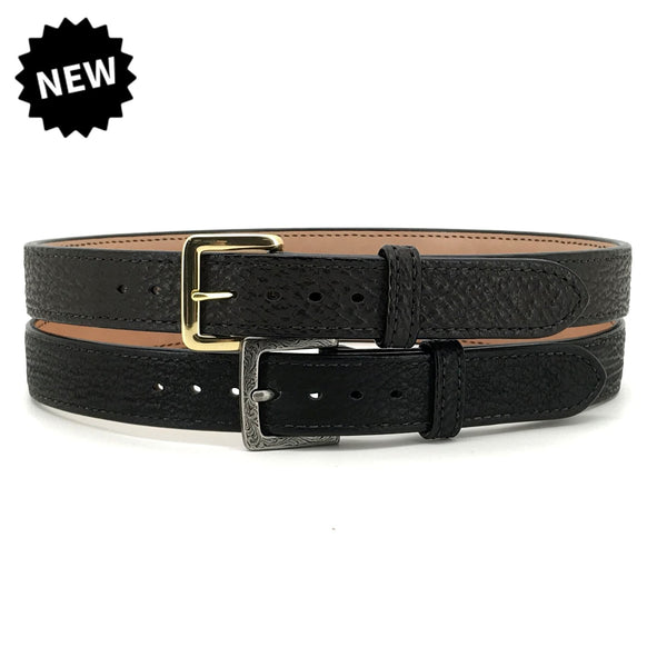 Sharkskin Gun Belts In Black And Brown