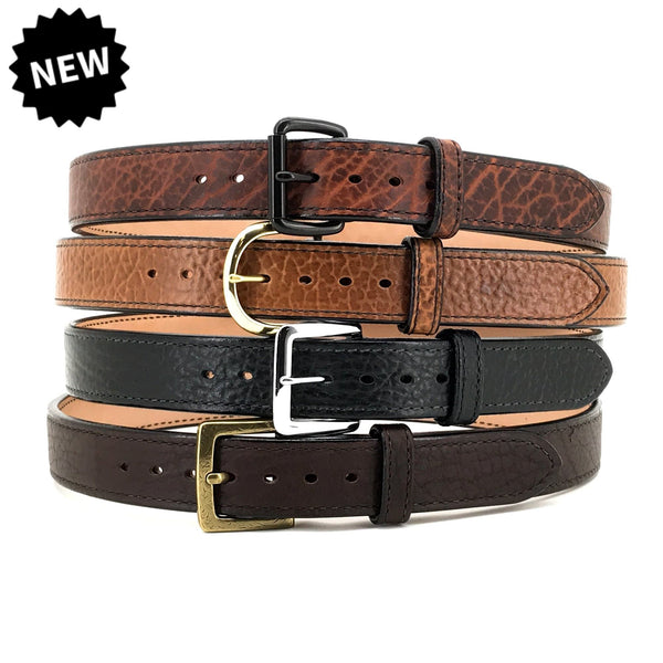 Shrunken American Bison Gun Belts With Bullhide Backin