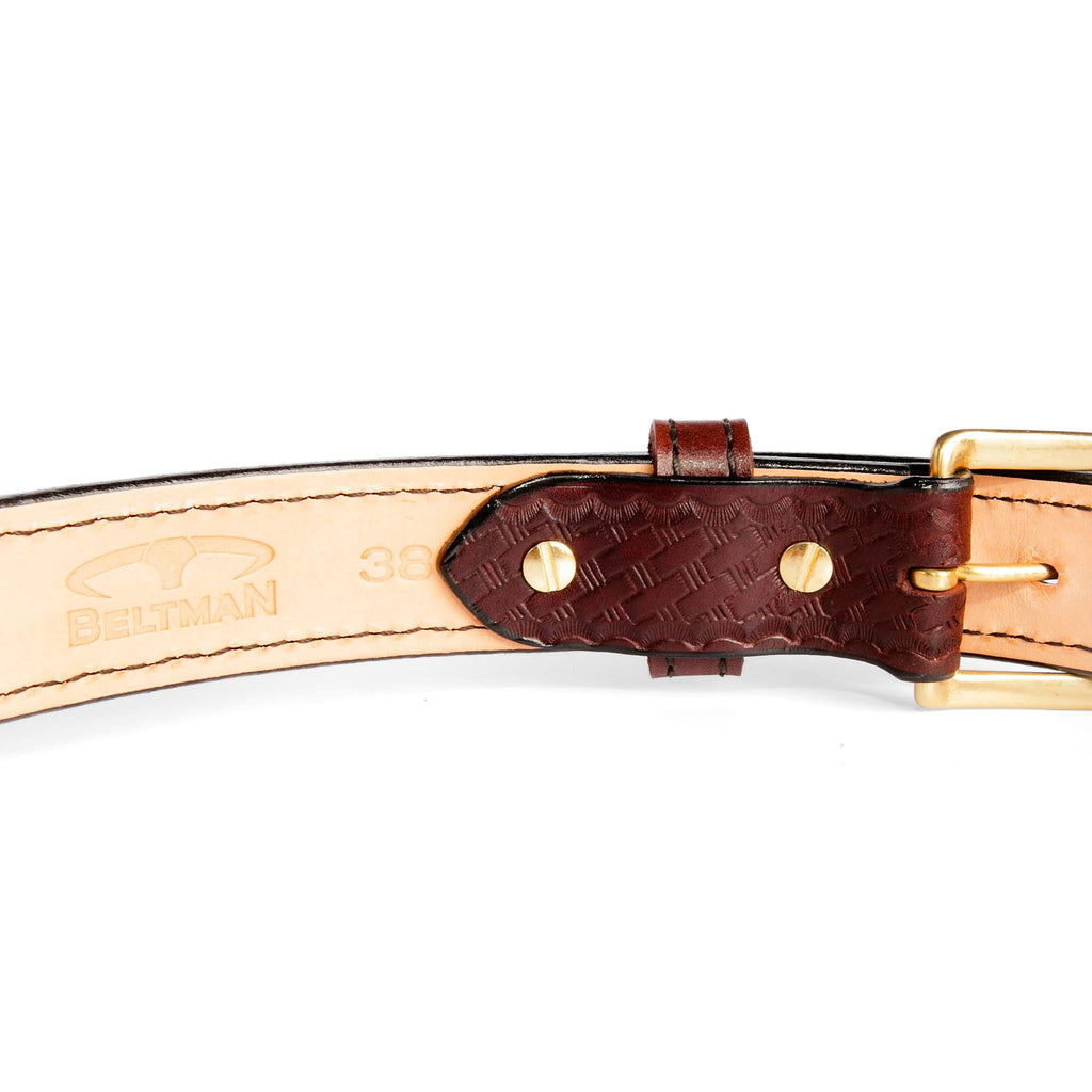 Embossed DualLayer Bullhide Gun Belt Beltman