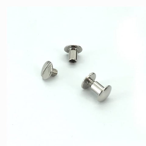 Chrome Chicago Screws For Gun Belts