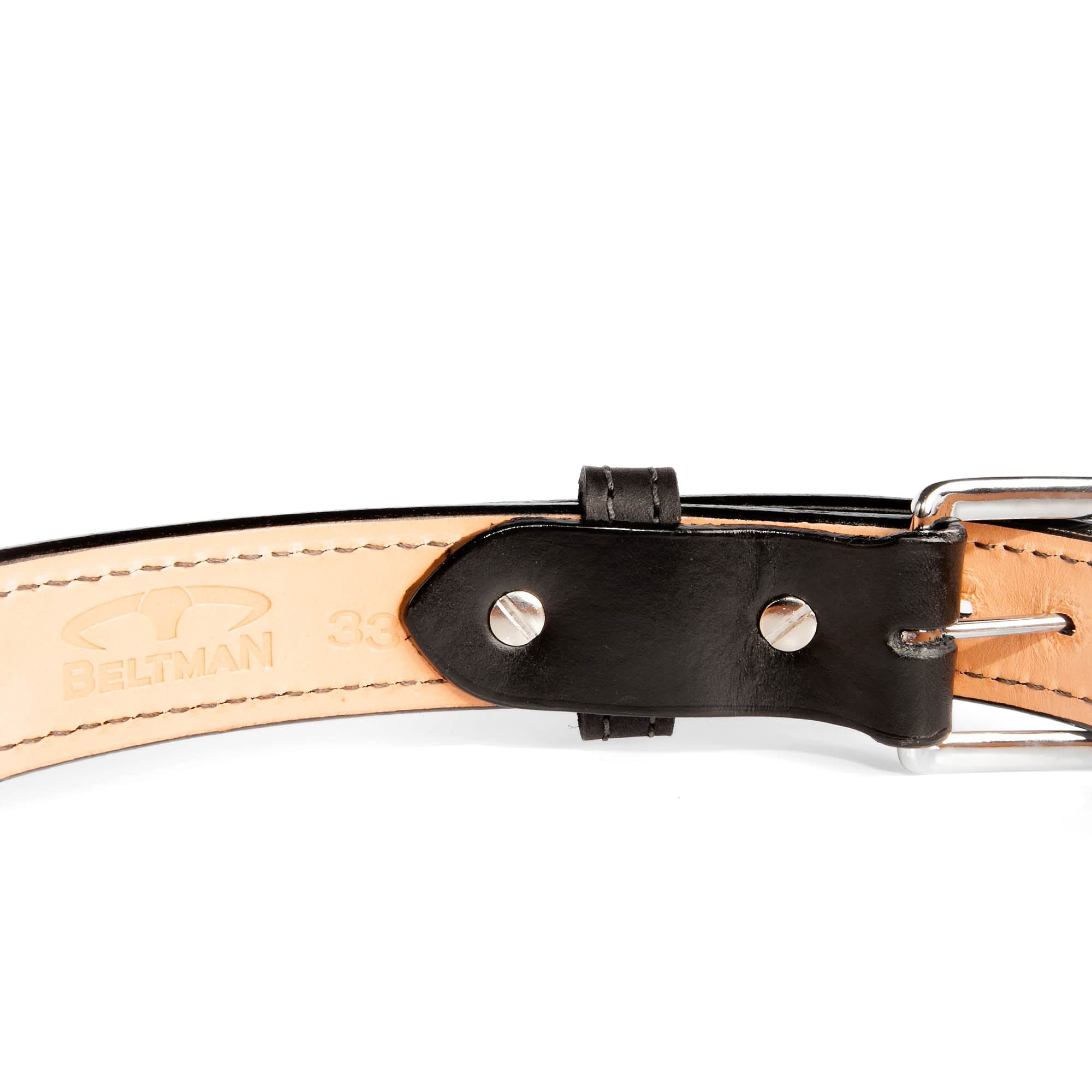 Ricky belt BLACK/RED/GUNMETAL CLASSIC LEATHER - Men Belts