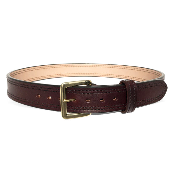 Cordovan 1.5" Wide Double Stitched Dual-Layer Bullhide Gunbelt